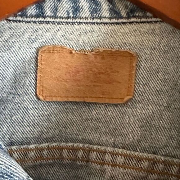 Vintage Levi Harley Davidson Reworked Upcycled Trucker Denim Jean Jacket - Picture 12 of 13